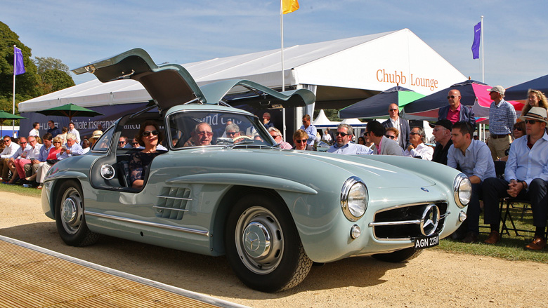 David Cohen's recently restored 1957 Mercedes Benz 300SL Gullwing.