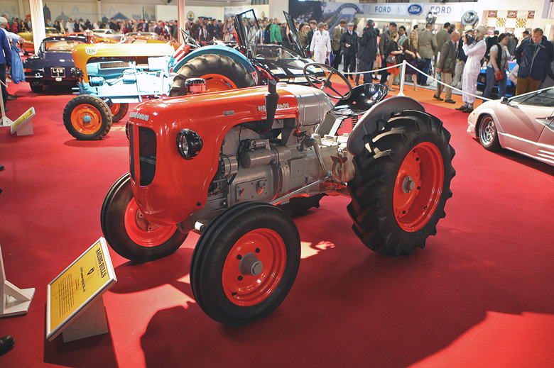 Rare to see an exhibition which boasts both the Lamborghini tractors and cars.